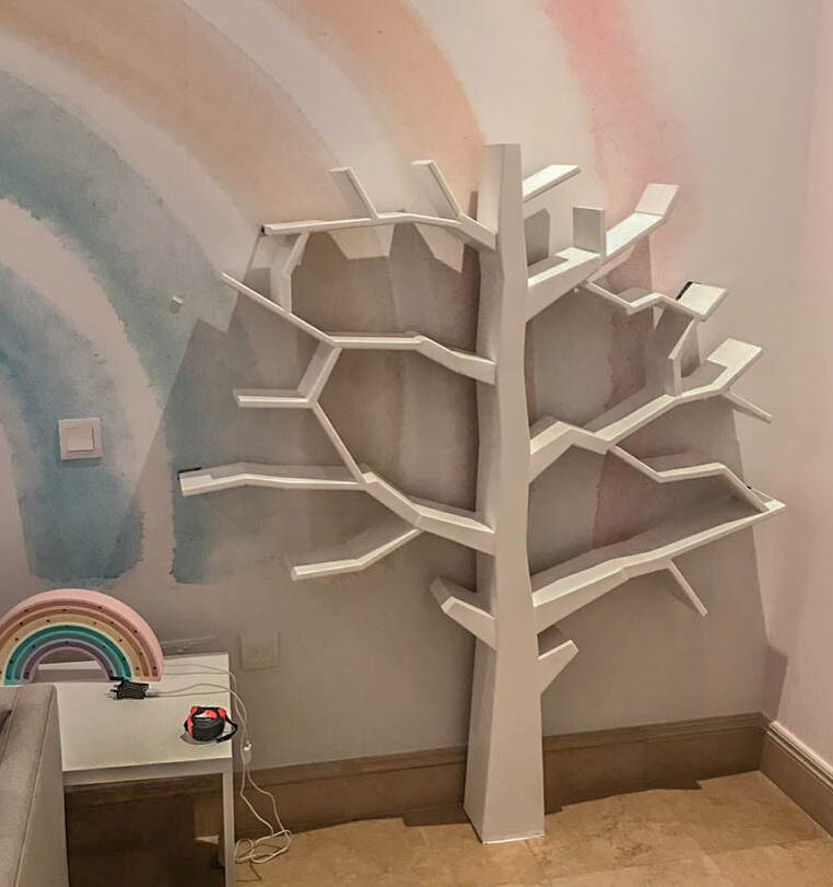 Wooden Tree Book Display/Shelf