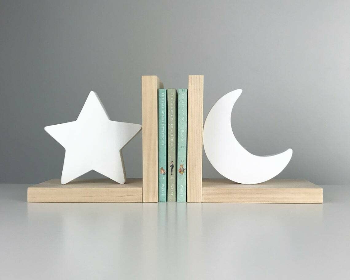Star and Moon Bookends