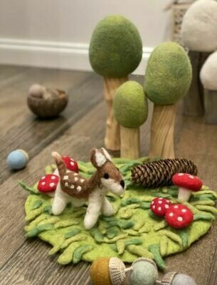 Felt Summer Fairy House Mat - Small