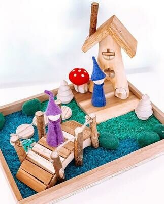 Felt Rainbow Gnomes (7 Pieces)