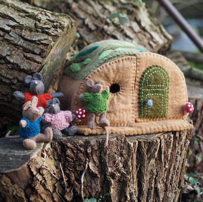 Felt Mouse Family  - 4 Piece Set