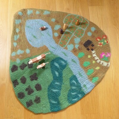 Felt Play Mat for the Farm