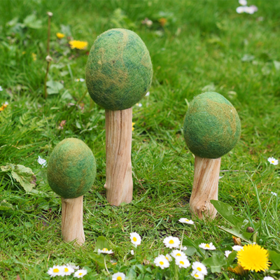 Felt Woodland Tree Summer - Set of 3