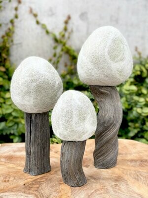 Felt Woodland Tree Winter - Set of 3
