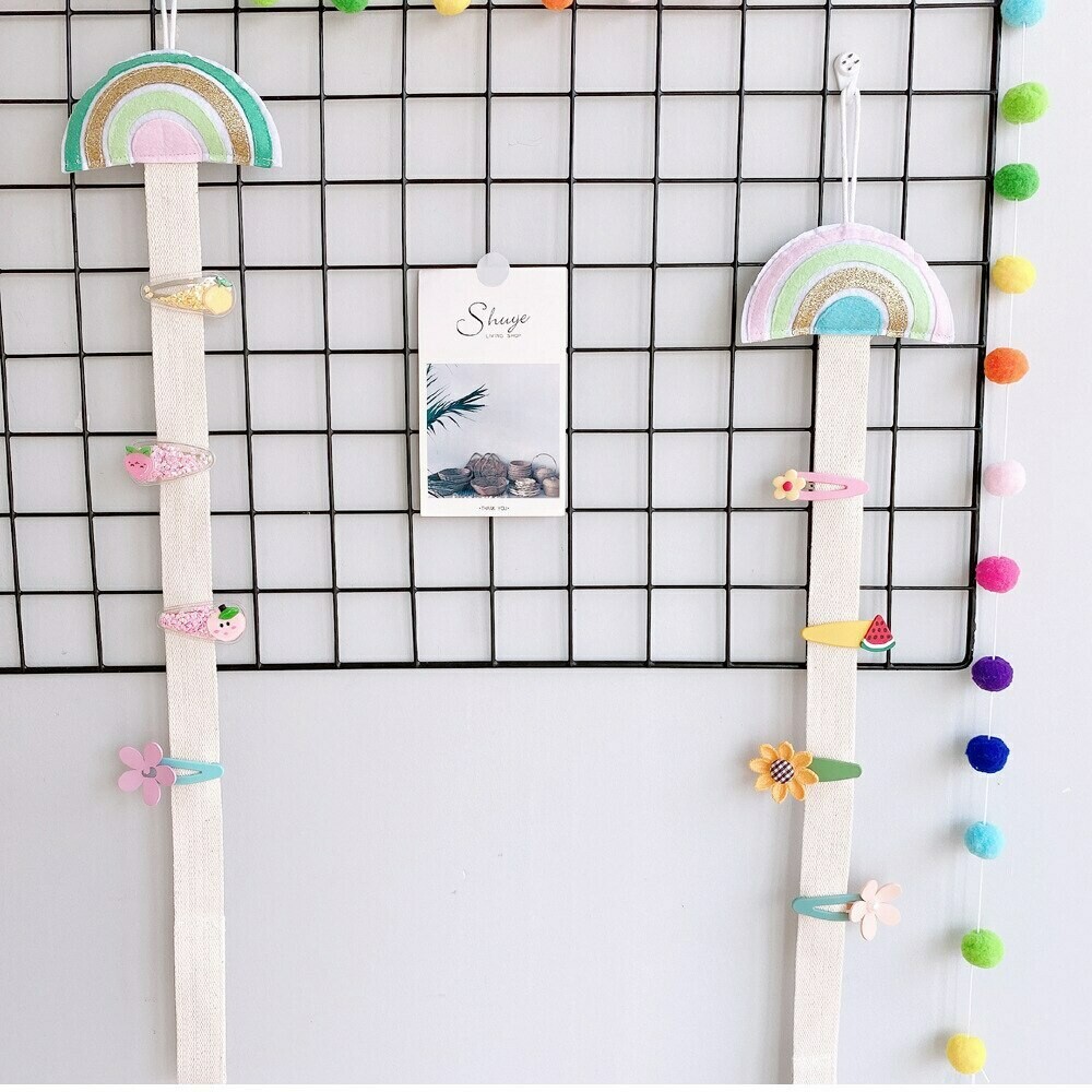 Rainbow Wall Hanging Clips Collection Display