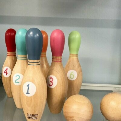 Wooden Bowling Set