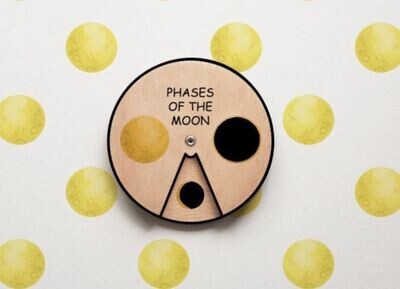 Wooden Education Montessori Cycle - Moon